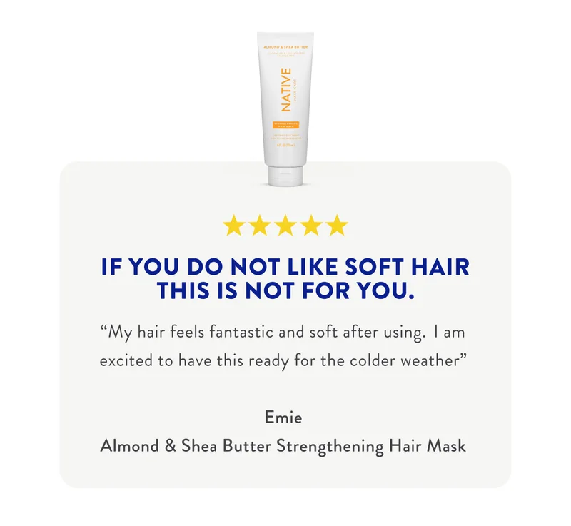 IF YOU DO NOT LIKE SOFT HAIR THIS IS NOT FOR YOU. | 'My hair feels fantastic and soft after using. I am excited to have this ready for the colder weather' Emie Almond & Shea Butter Strengthening Hair Mask