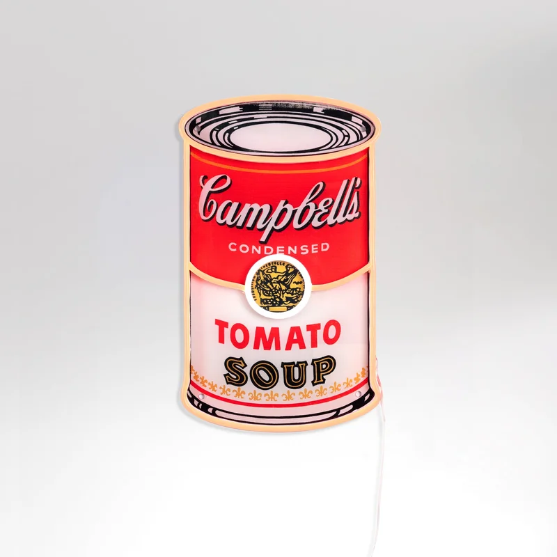 Image of New Campbell Yellowpop x Andy Warhol, led neon sign