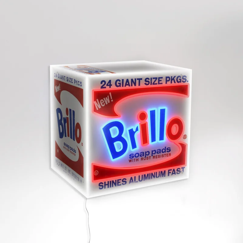 Image of Brillo Box by Andy Warhol - LED neon sign