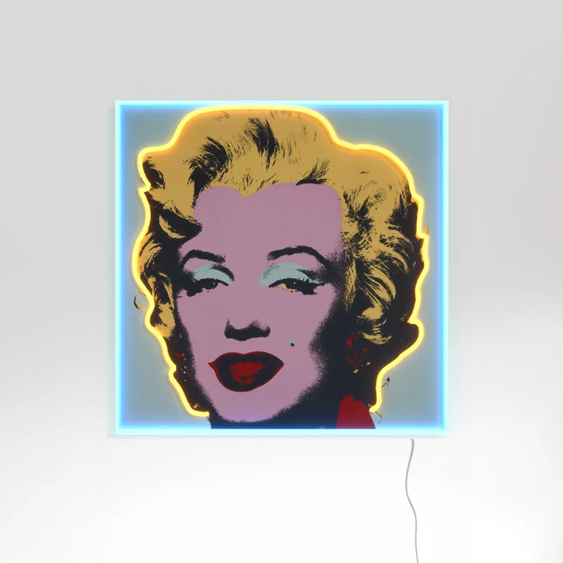 Image of Marilyn Monroe Large by Andy Warhol - LED neon sign