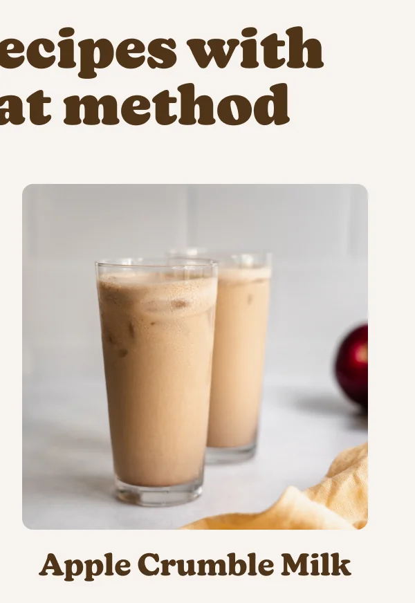 Almond Cow Apple Crumble Milk Recipe