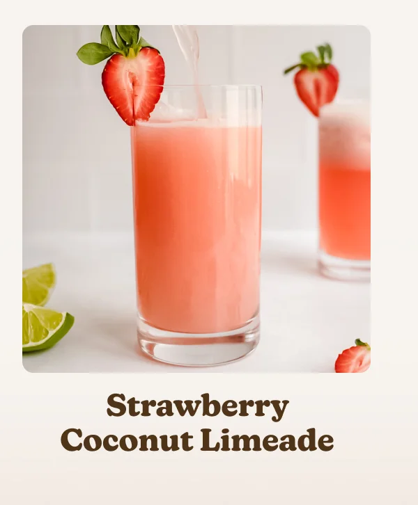 Almond Cow Strawberry Coconut Limeade Recipe