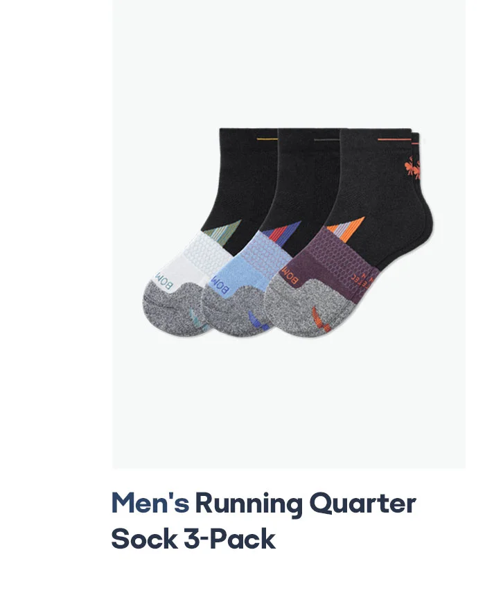 MEN'S RUNNING QUARTER SOCK 3-PACK