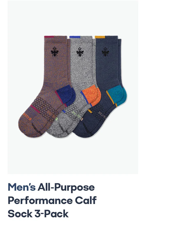 MEN'S ALL PURPOSE PERFORMANCE CALF SOCK 3 PACK