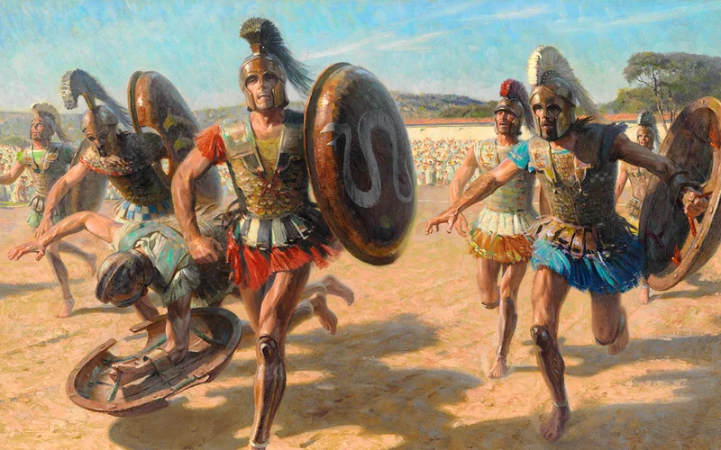 Illustration of the first olympics