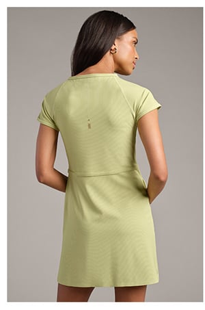 Stance Rib Dress: Green Haze