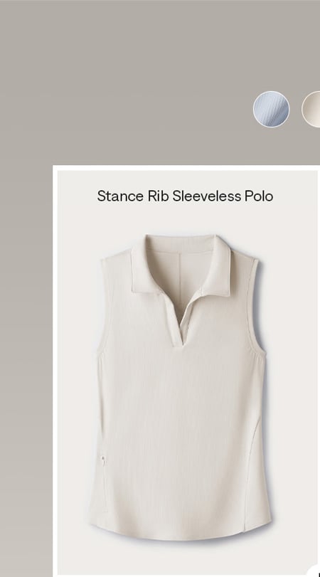 Stance Rib Sleeveless Polo
