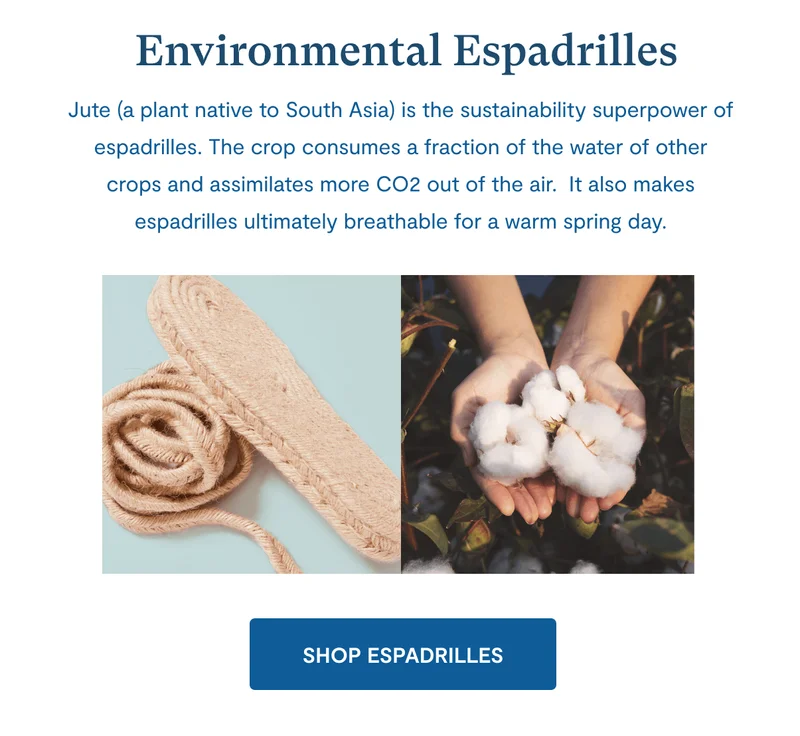 Environmental Espadrilles