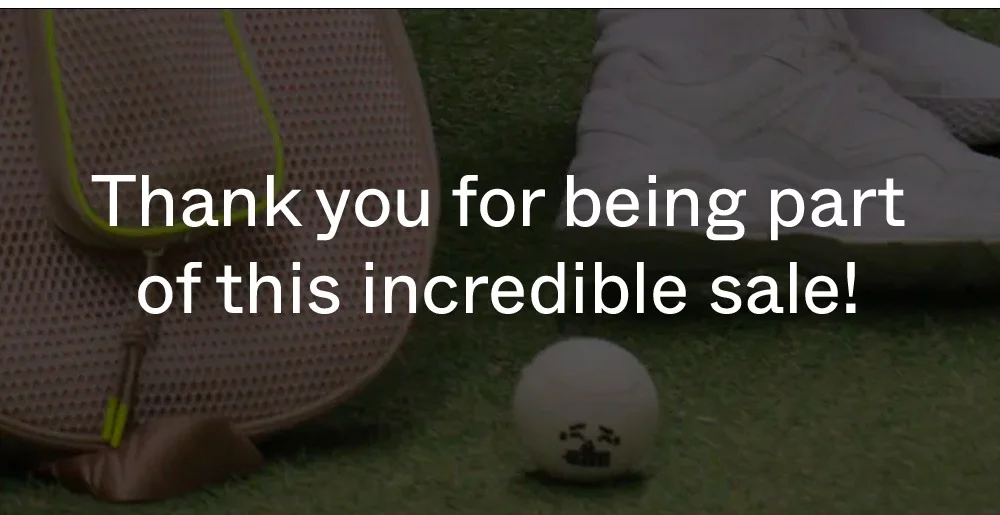 Thank You for being part of this incredible sale!