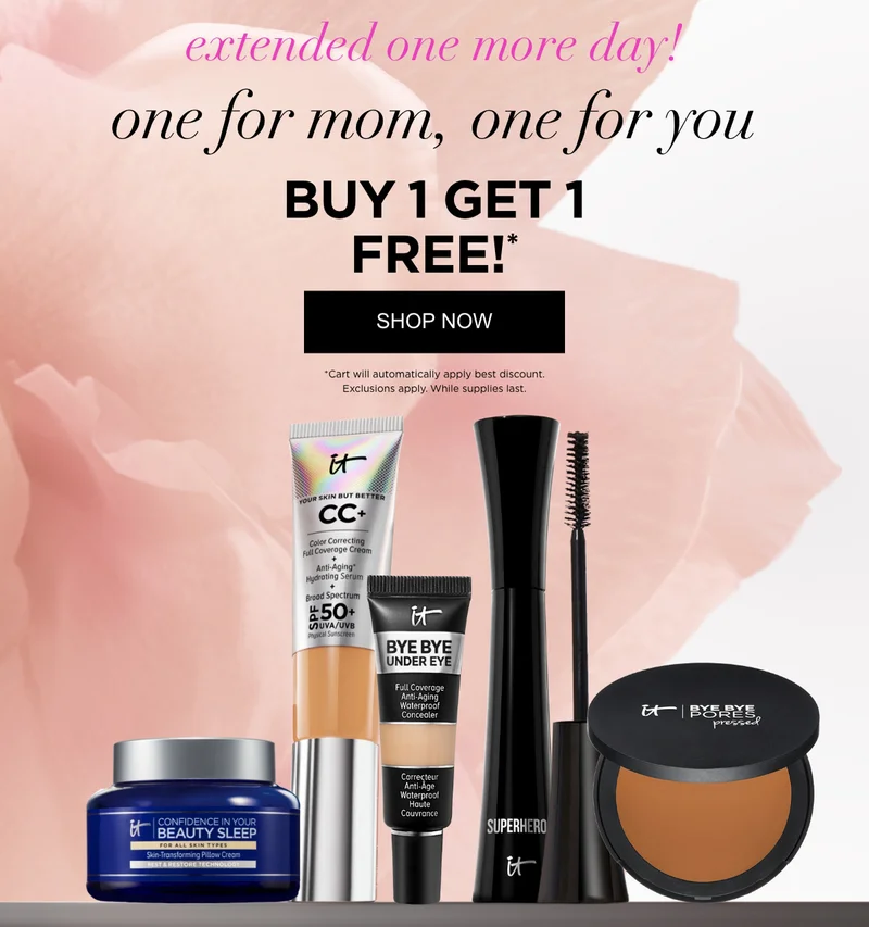 BUY 1 GET 1 FREE!