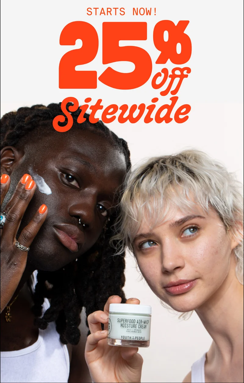 Starts Now! 25% off Sitewide