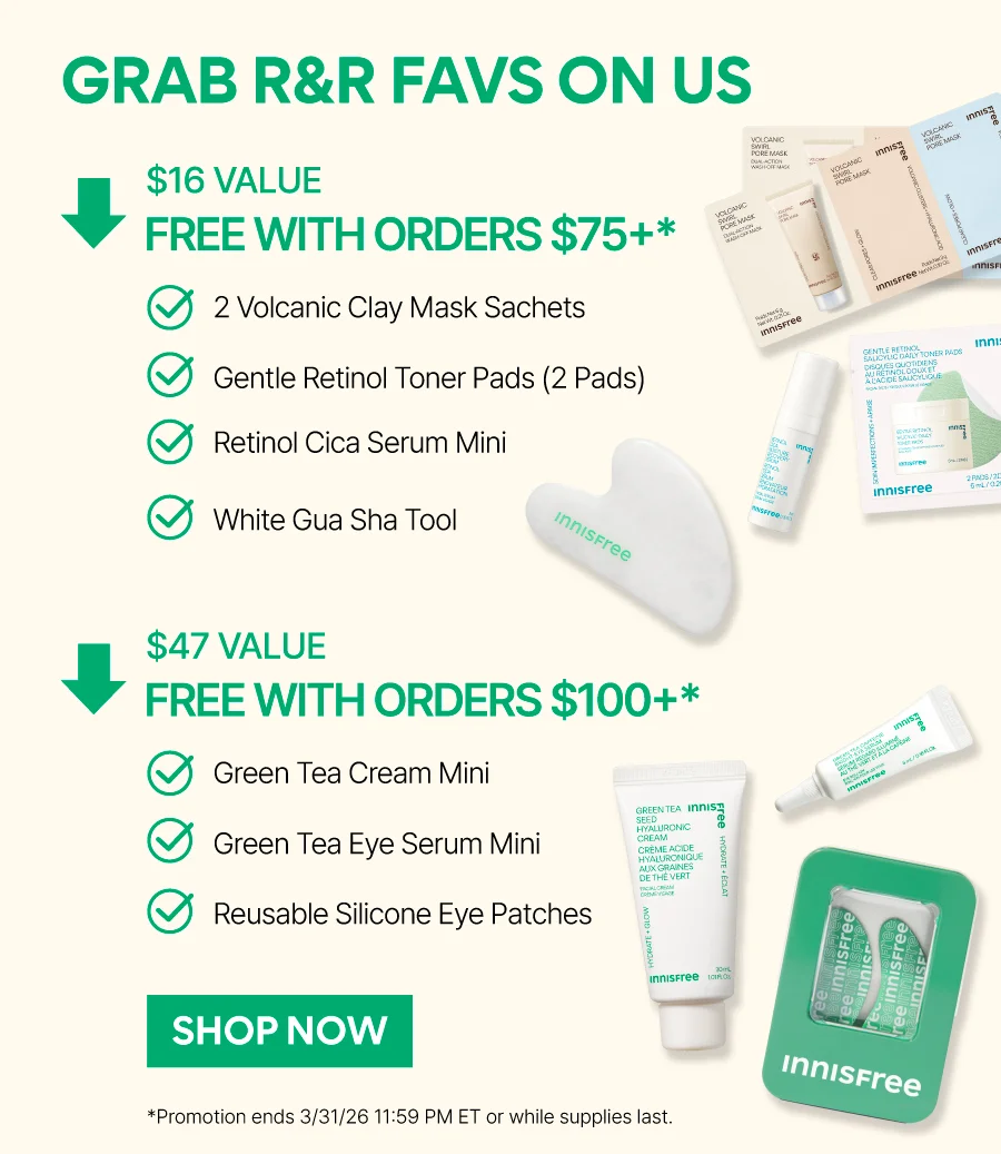 FREE SPA DAY ESSENTIALS WITH ORDERS $75+ AND $100+