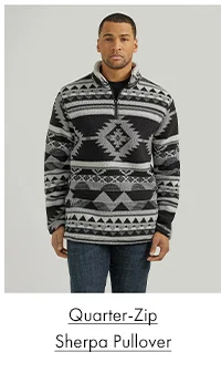 Quarter-Zip Sherpa Pullover