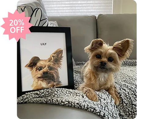 Modern Pet Portrait - One Pet