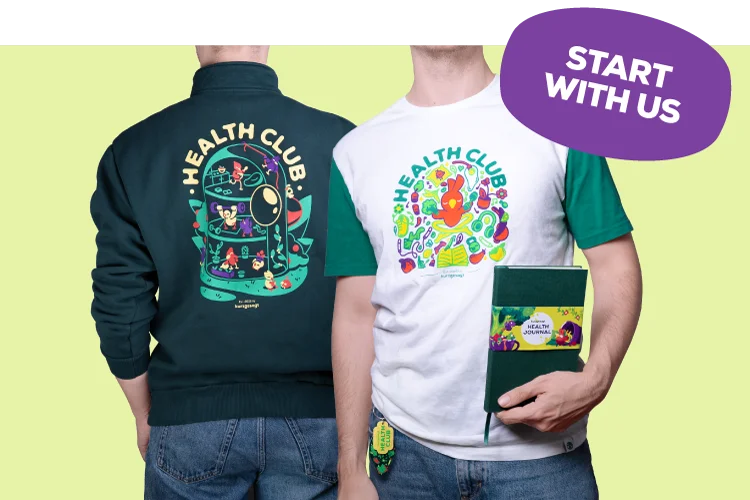 Start With Us - kurzgesagt Health Club Merch