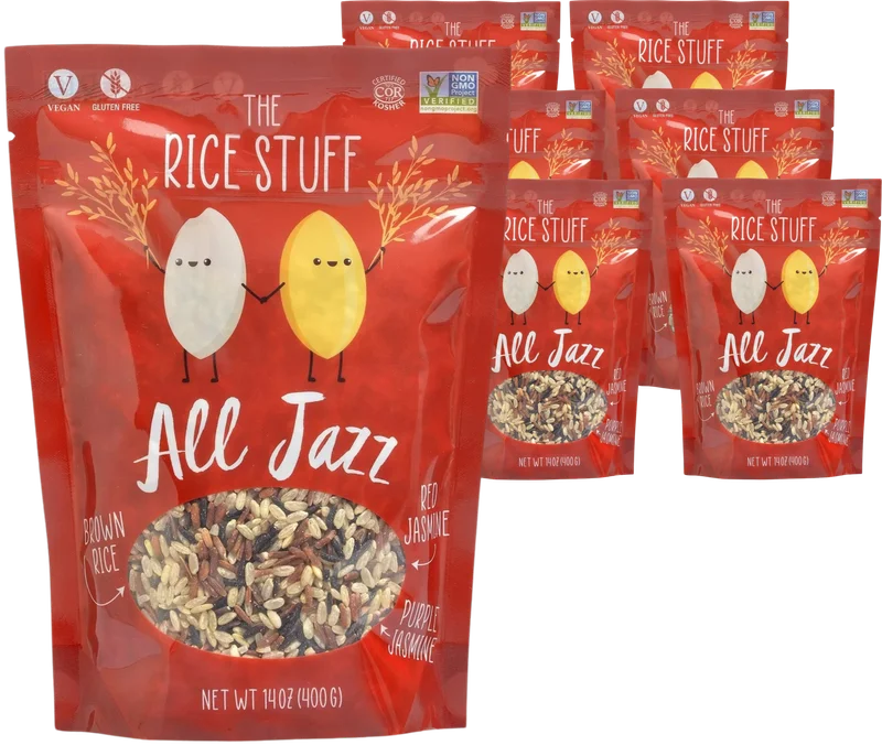 Image of LOW INVENTORY!<br>Floating Leaf All Jazz Stuff - Mix of Brown, Purple and Red Rice (6 Pack)