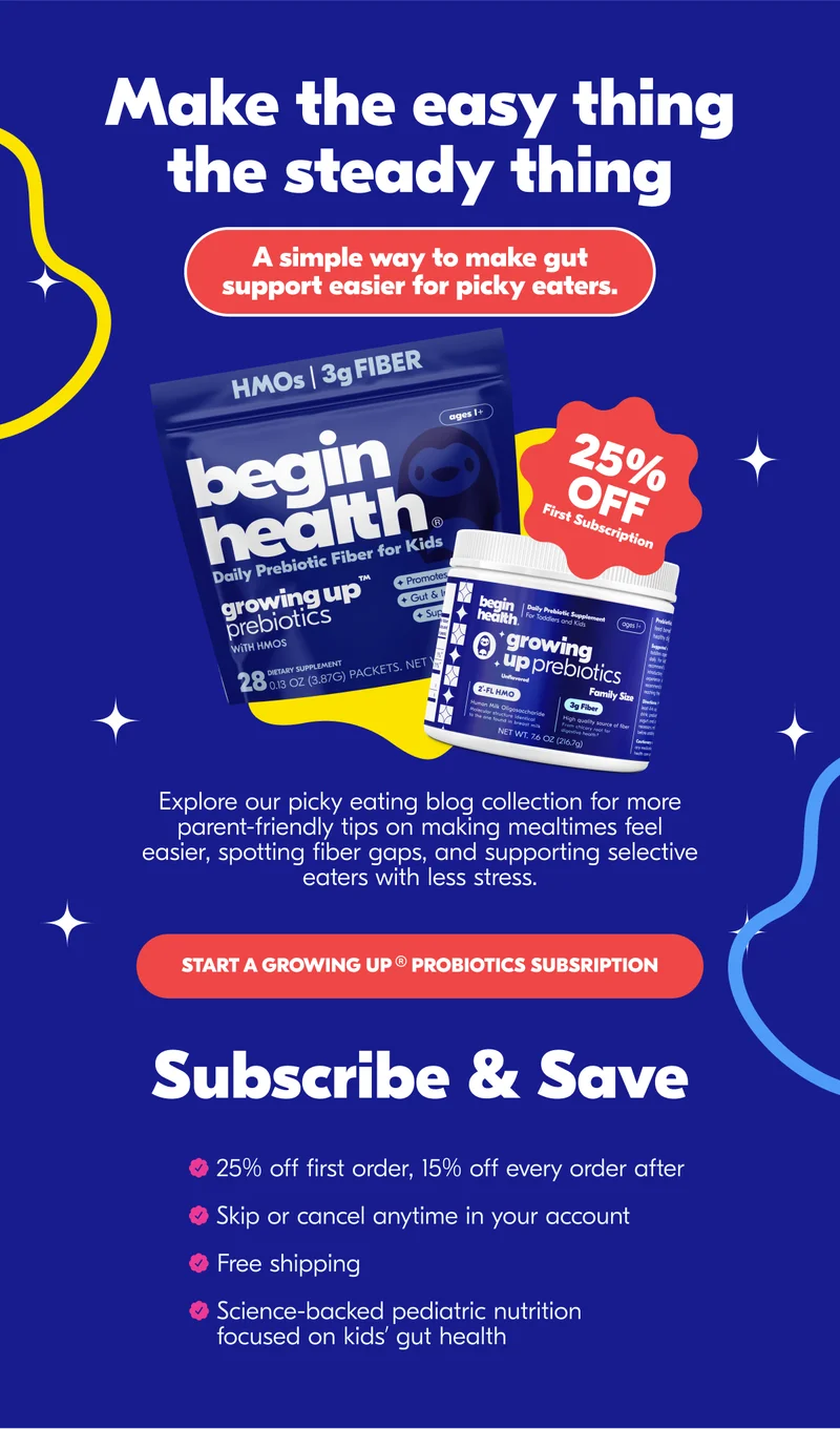 Start a growing up probiotics subscription