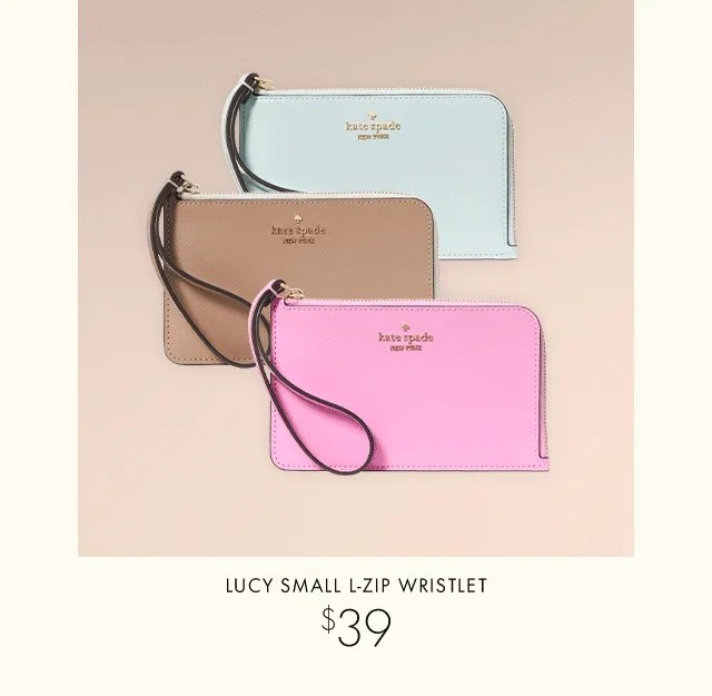 Lucy Small L-Zip Wristlet $39