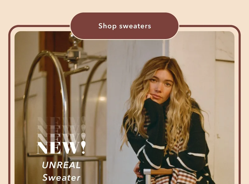 Shop sweaters | New! UNREAL sweater
