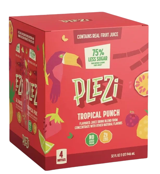 Image of Plezi Tropical Punch Flavored Drink (4 Pack)