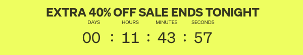 Semi- Annual Sale Ends Tonight