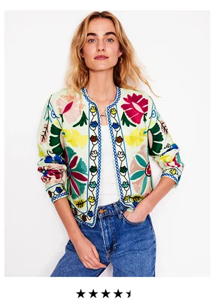 Embroidered Item Jacket Multi Embroidery
