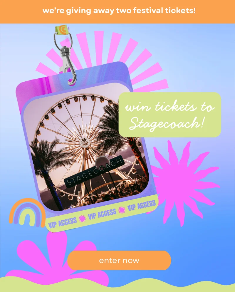 Win tickets to Stagecoach!