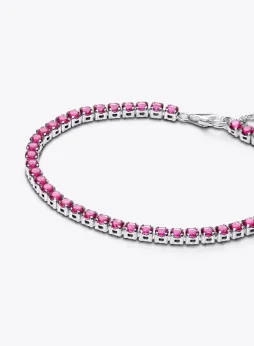 Sparkling Pink Tennis Bracelet