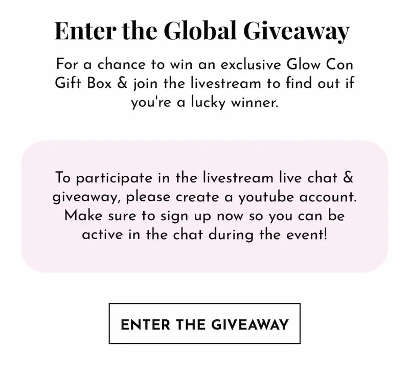 Glow Global Conference Giveaway Form