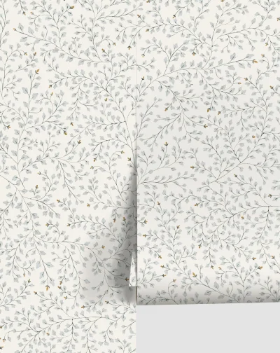 Shop Dainty Leaves Wallpaper