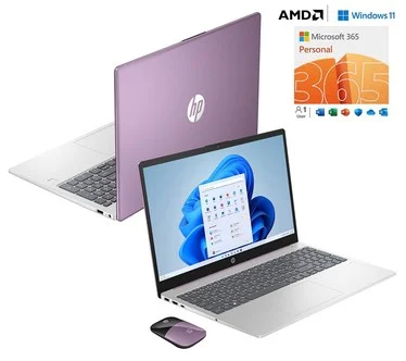 HP 15.6" Laptop AMD Athlon 4GB 128GB SSD with MS365