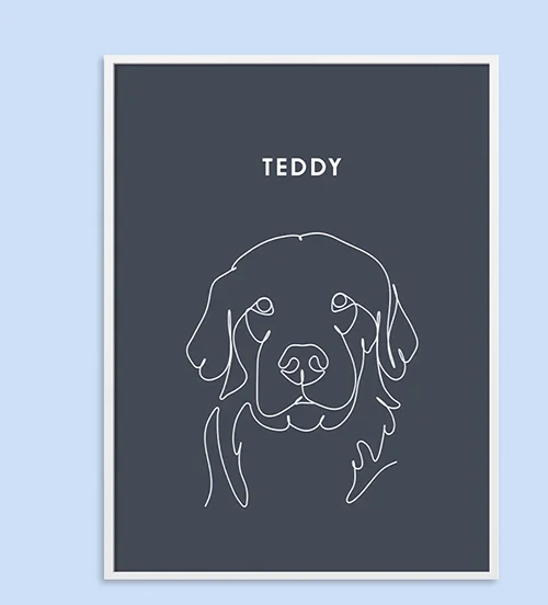 Line Art Pet Portrait