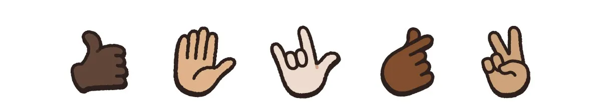 Hand emojis