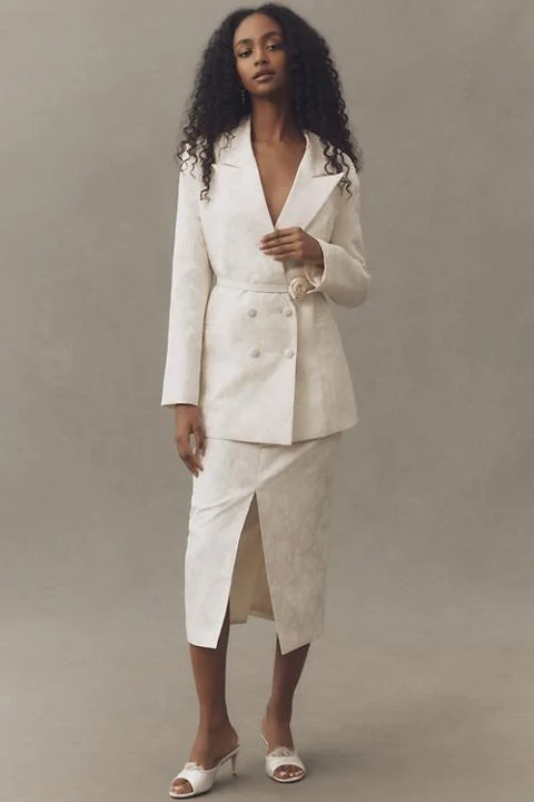 Hutch Jacquard Blazer & Midi Skirt Set