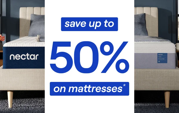 Save up to 50% on Mattresses*