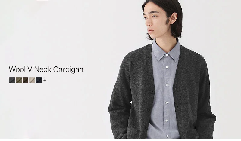 Shop Men's Wool V-Neck Cardigan