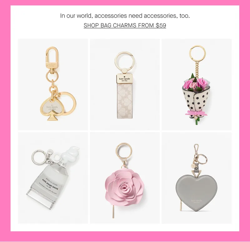 SHOP BAG CHARMS AT $59