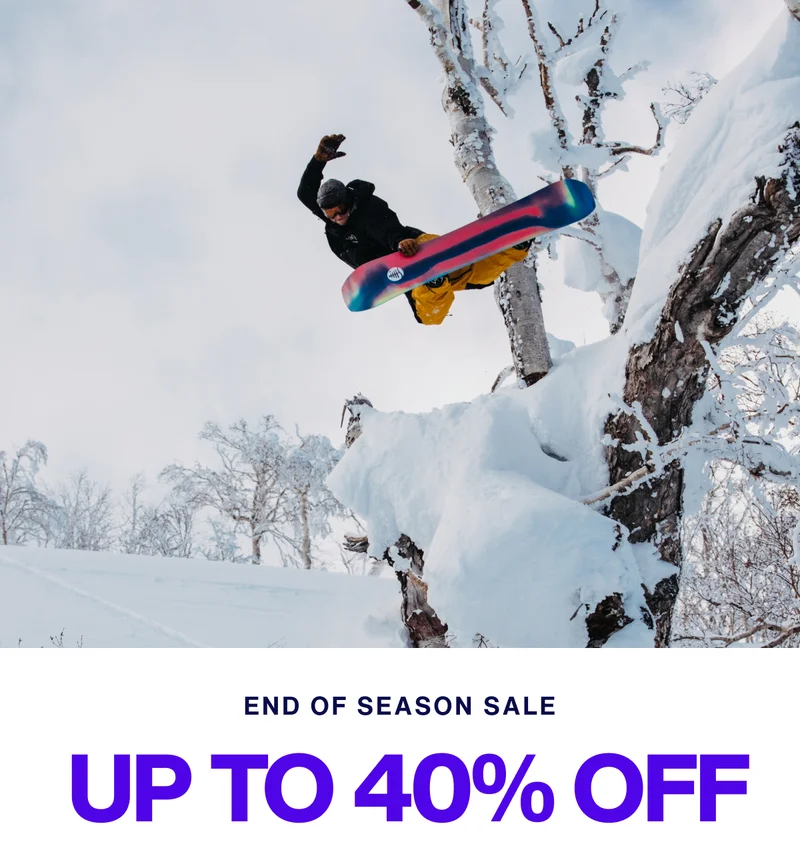 End of Season Sale - Up to 40% Off