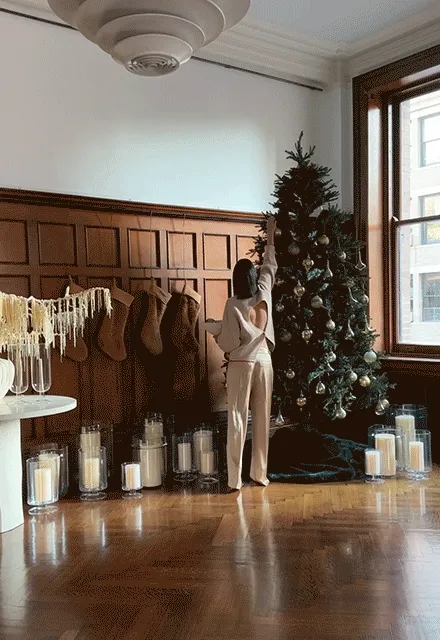 how Athena Calderone lights up Christmas