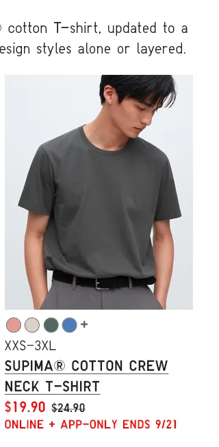 PDP10 - MEN SUPIMA COTTON CREW NECK T-SHIRT