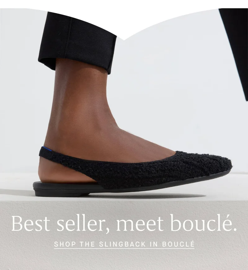 Best seller, meet bouclé. SHOP THE SLINGBACK IN BOUCLÉ