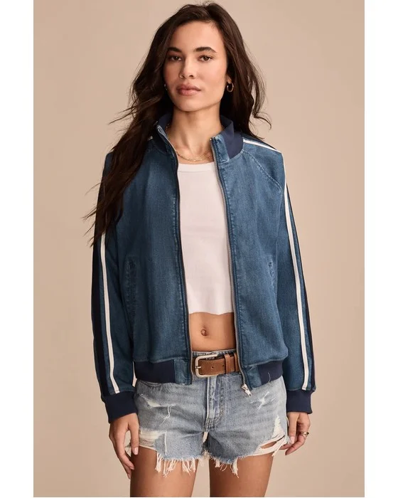 DENIM TRACK JACKET