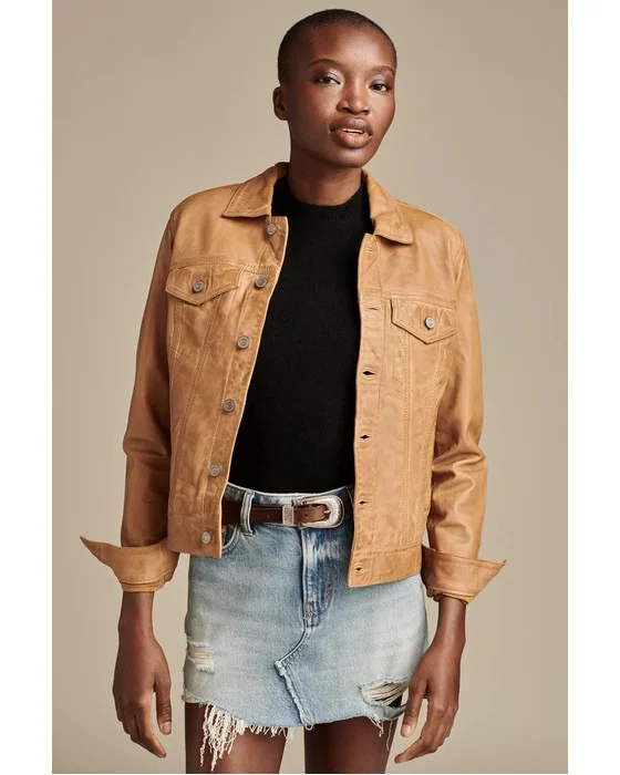 LEATHER TRUCKER JACKET