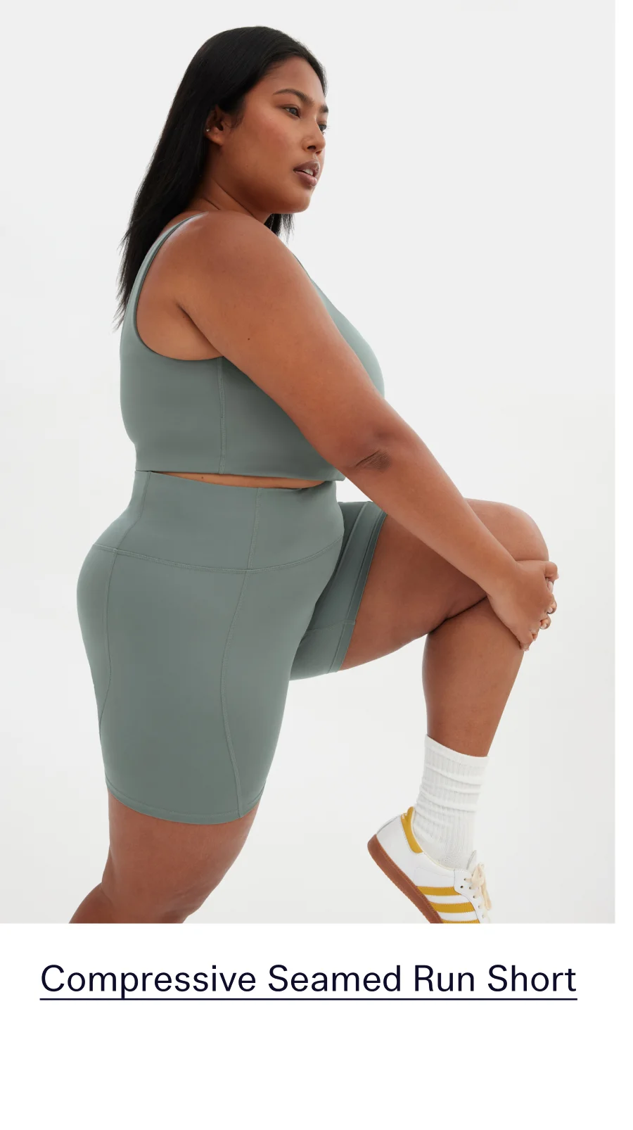 Compressive Seamed Run Short