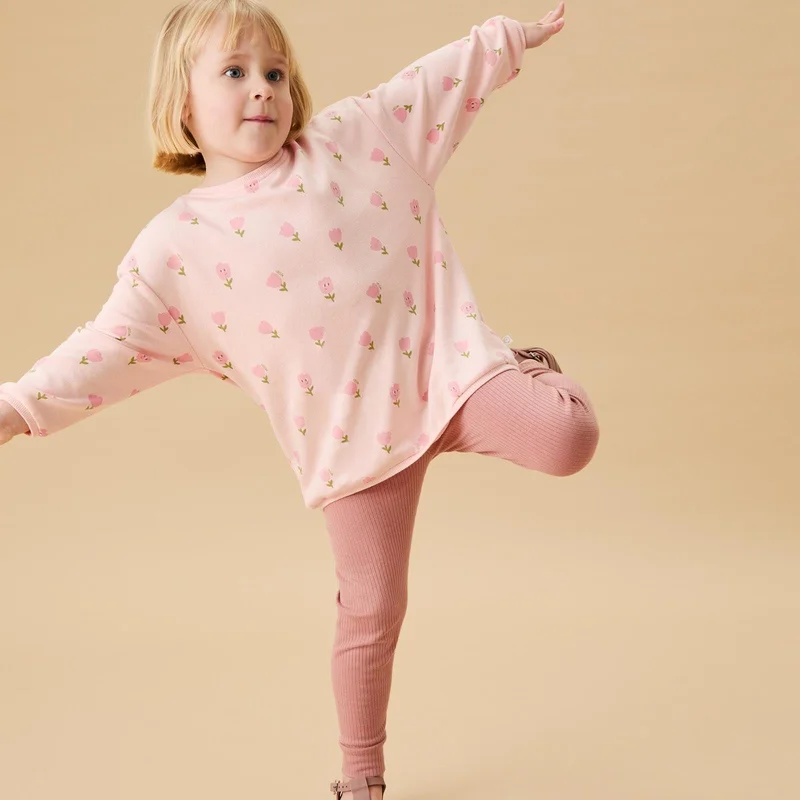 Image of Tiny Tulips Sweater & Leggings Outfit