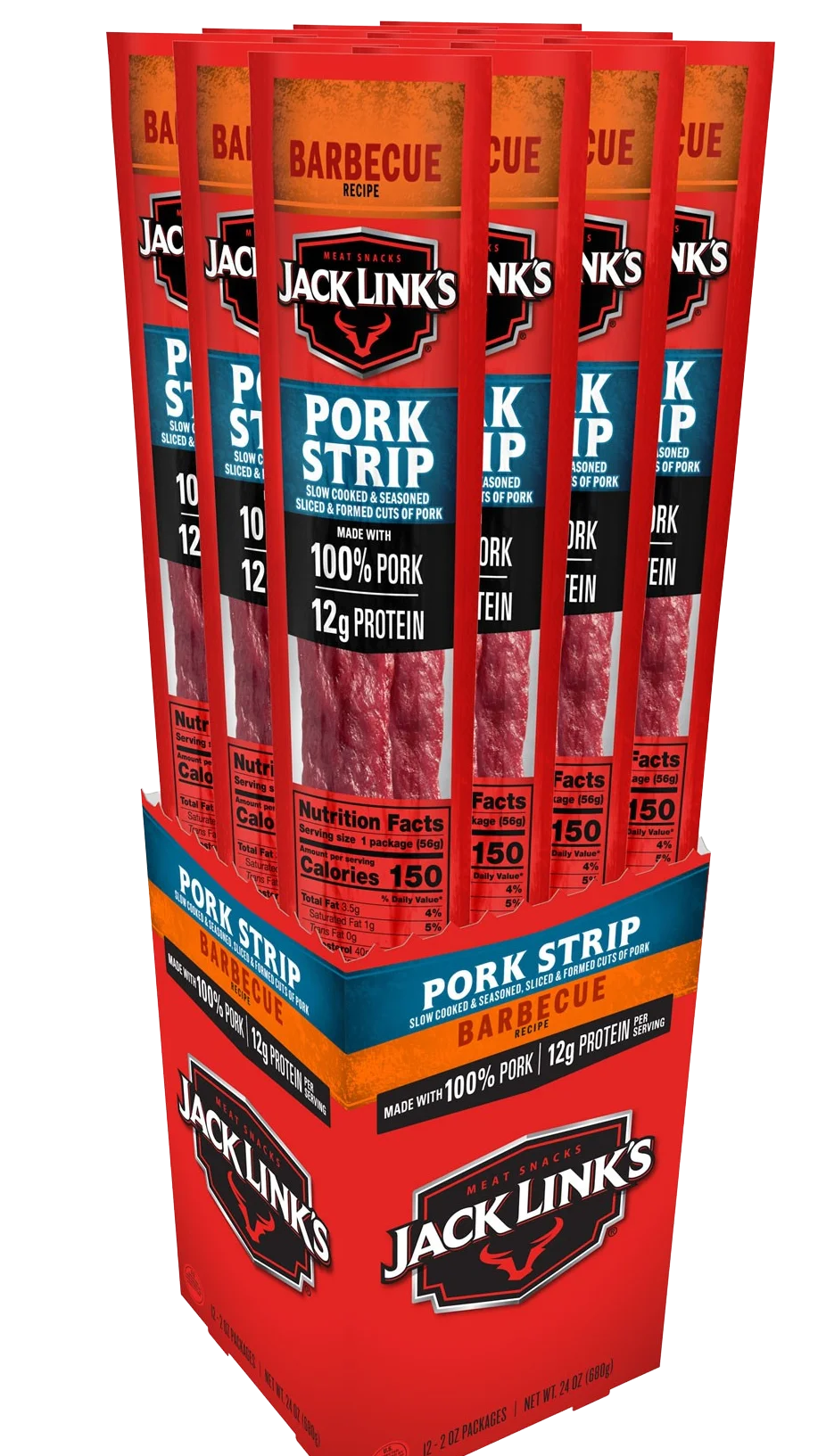 Image of Jack's Links Barbecue Pork Strips (12 CT)