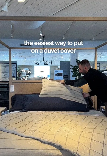 the *easiest* duvet cover hack