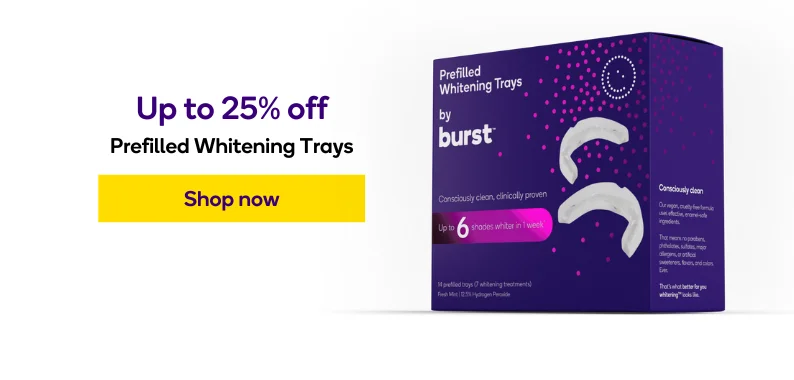 Take 25% off Prefilled Whitening Trays