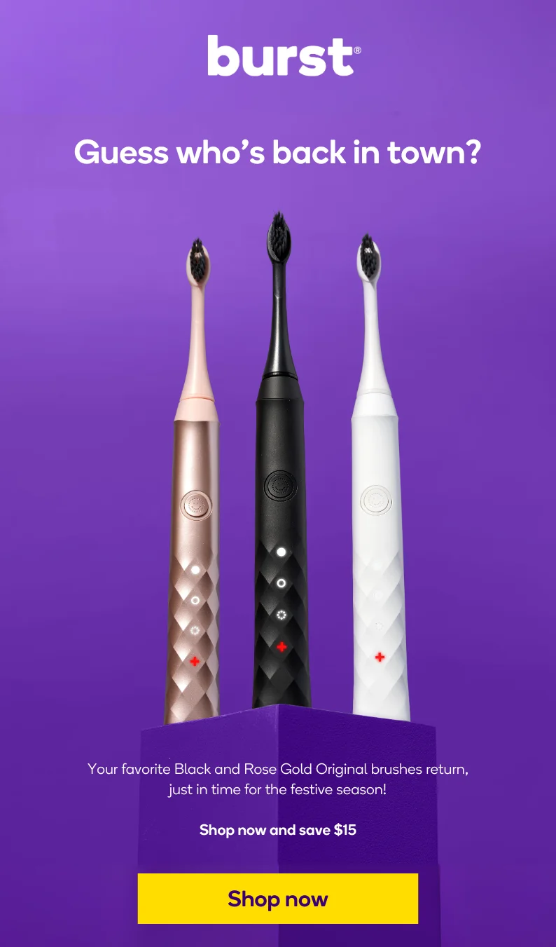 Black and Rose Gold brushes are now back in stock