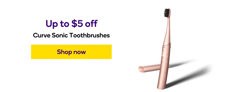 Take up to $5 off Curve Sonic Toothbrushes